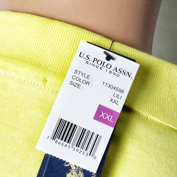 BRAND NEW!!! USPA MEN'S CASUAL YELLOW POLO SHIRT - Picture 2 of 4